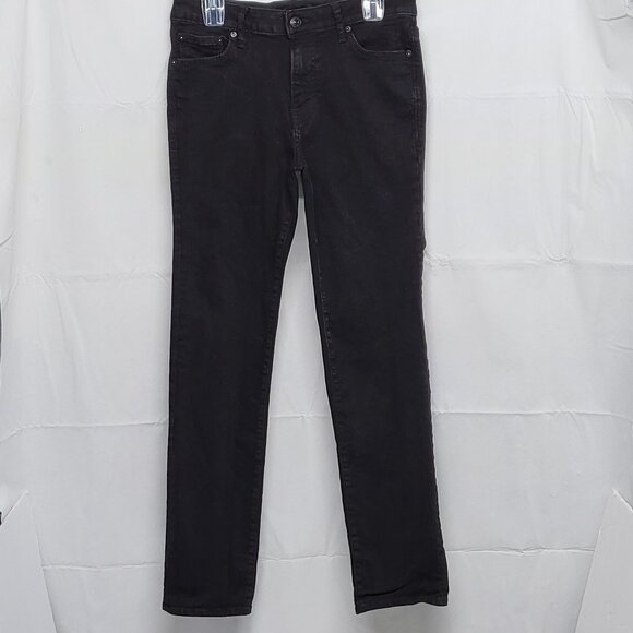 Express Mens Jeans 30 X 32 Slim Straight Stretch Denim Pants Black - Picture 1 of 15